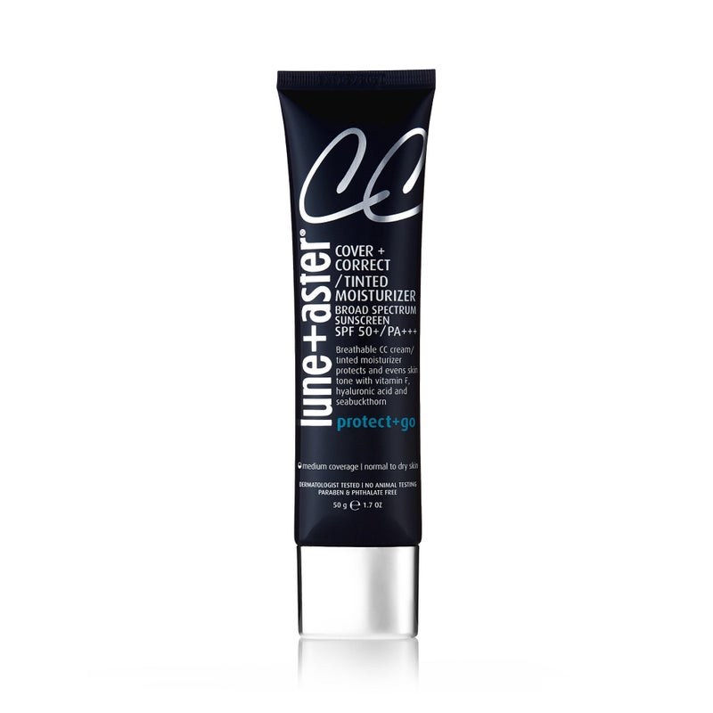 Lune+Aster CC Cream Broad Spectrum SPF 50 | Medium Coverage, Color Correcting Cream For A Dewy Glow - Fair, 1.7 Oz - Image 1